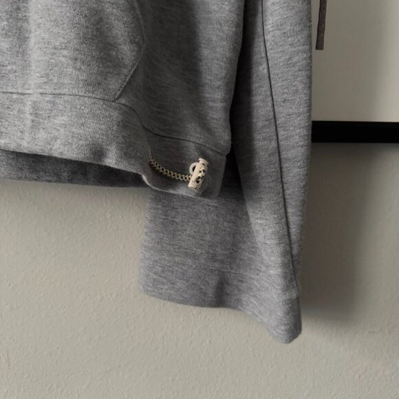 J. Crew | NWOT Cropped Hooded Pullover Sweatshirt in Gray Size Medium - Picture 4 of 9